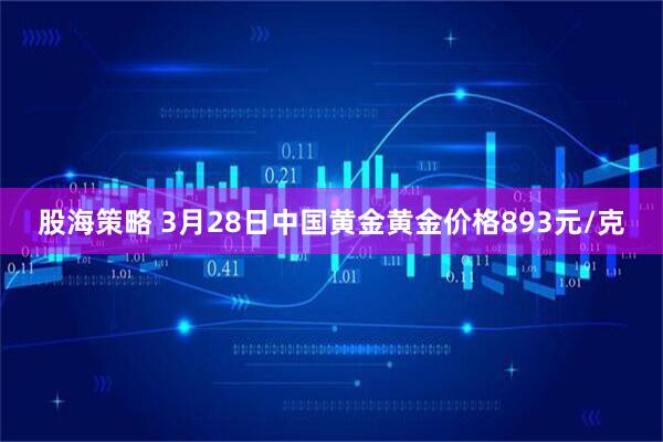 股海策略 3月28日中国黄金黄金价格893元/克