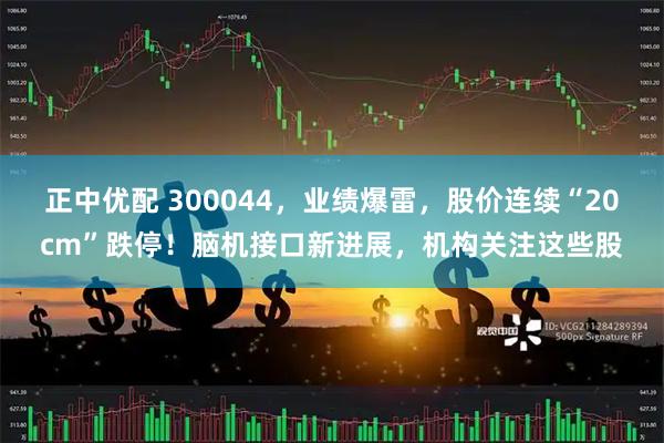 正中优配 300044，业绩爆雷，股价连续“20cm”跌停！脑机接口新进展，机构关注这些股