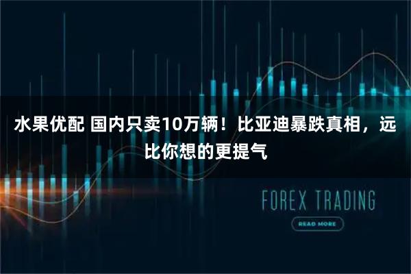 水果优配 国内只卖10万辆!比亚迪暴跌真相,远比你想的更提气